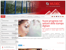 Tablet Screenshot of nudec.it